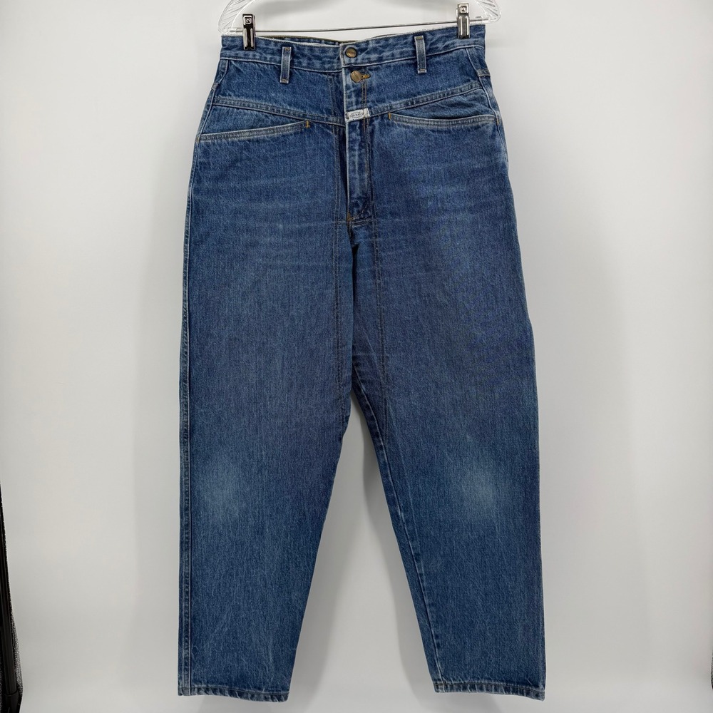 Vintage Marithe Francois Girbaud Mens Tapered Denim Jeans Blue 31x29.5